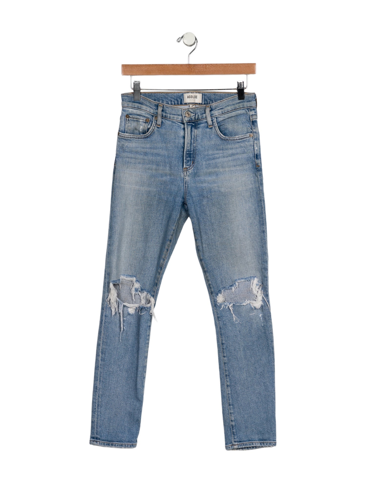 AGOLDE Mid-Rise Skinny Leg Jeans