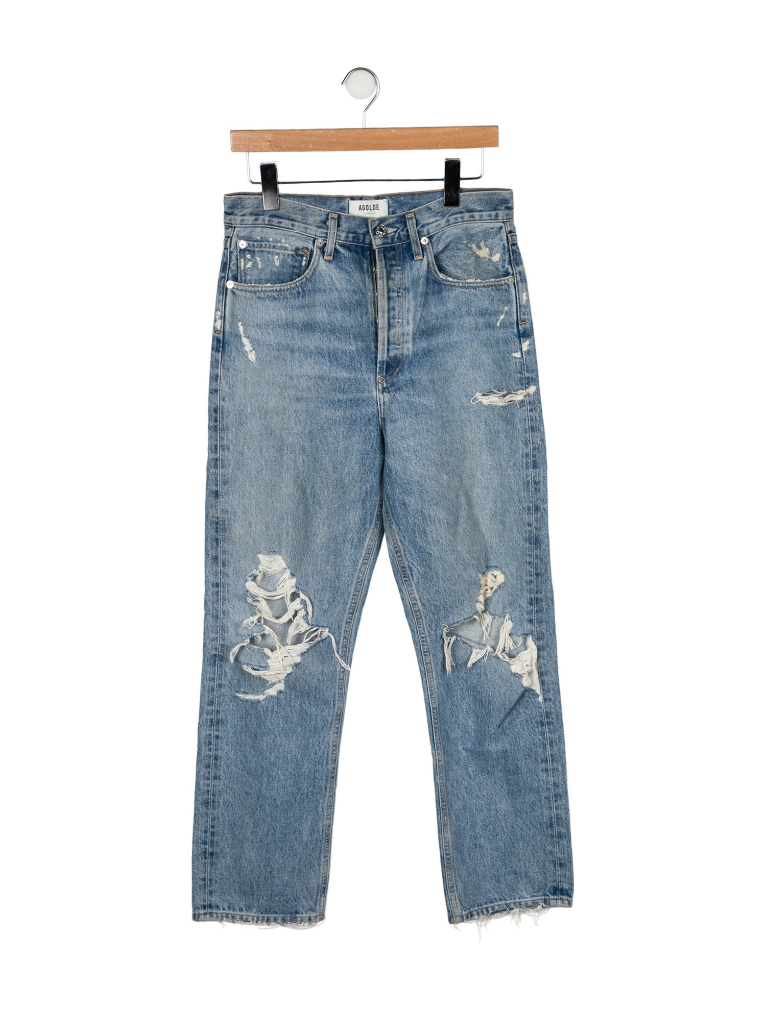 AGOLDE High-Rise Straight Leg Jeans