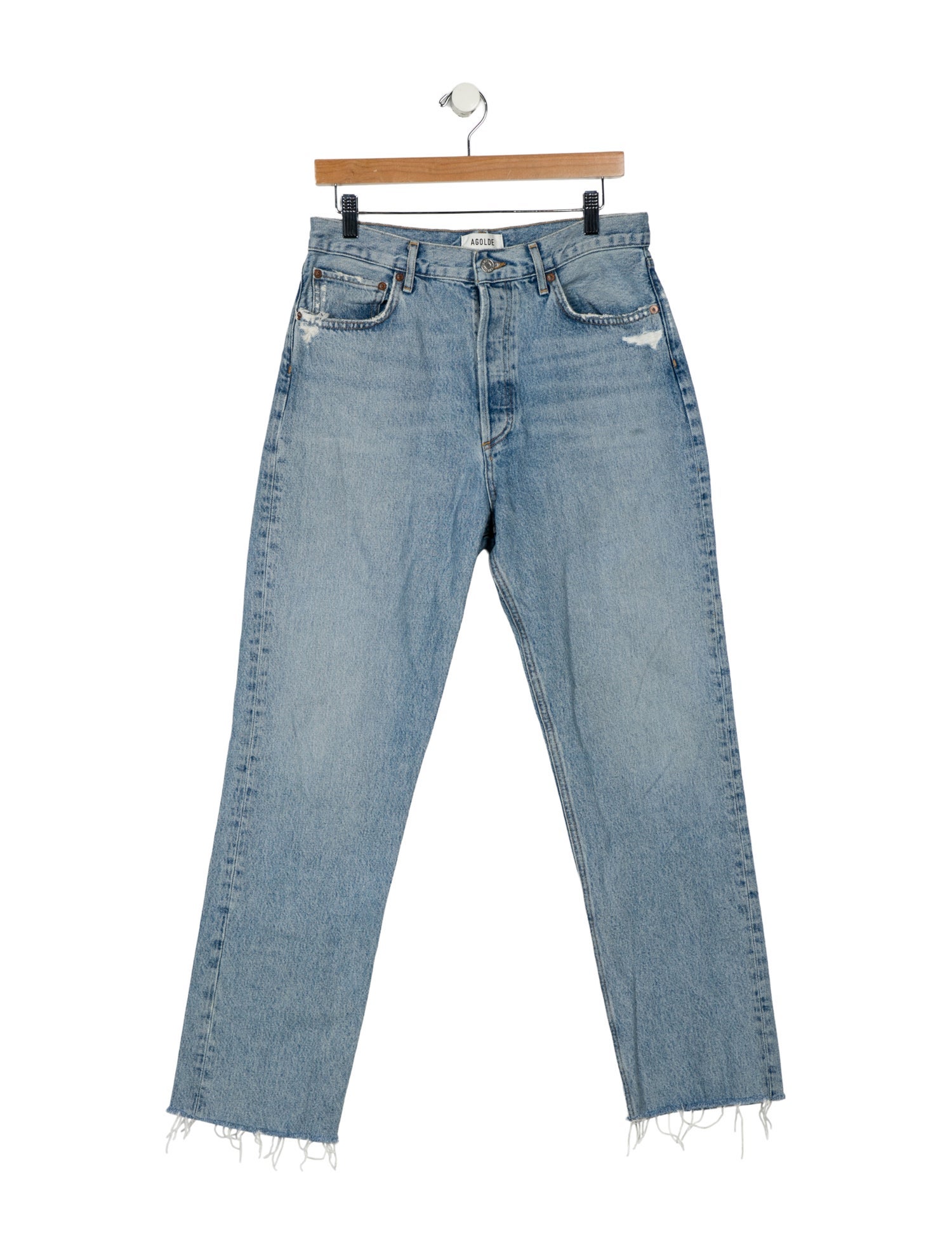 AGOLDE High-Rise Straight Leg Jeans