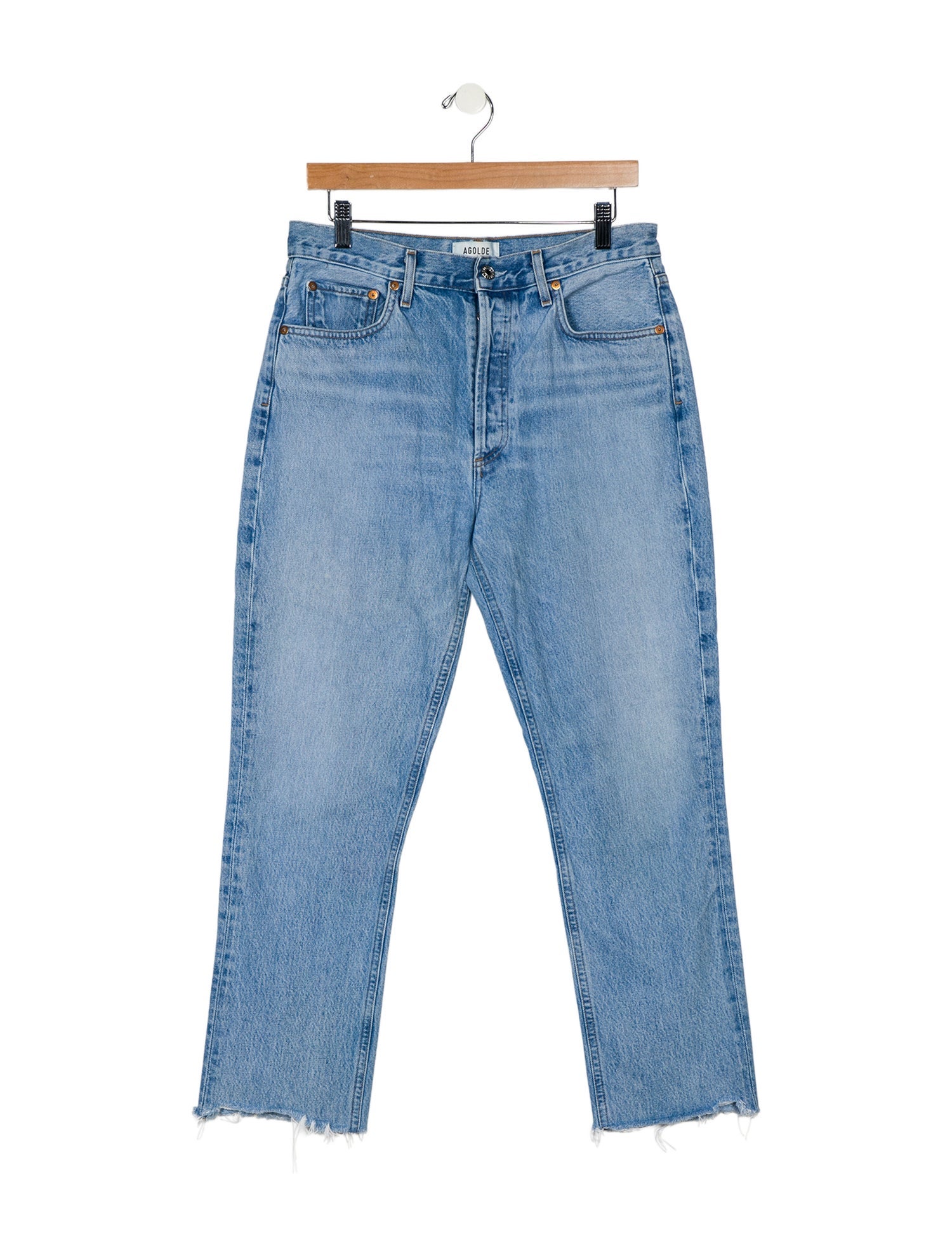 AGOLDE High-Rise Straight Leg Jeans