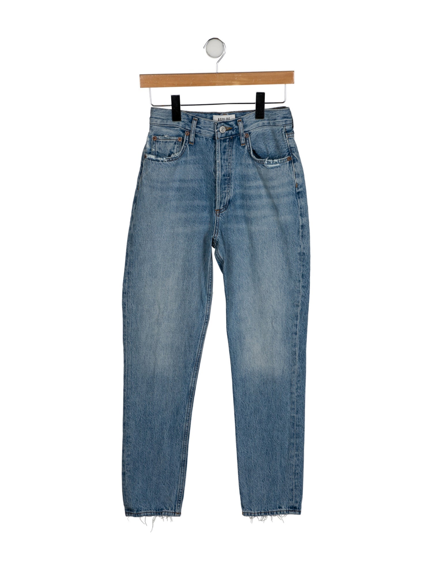AGOLDE High-Rise Straight Leg Jeans