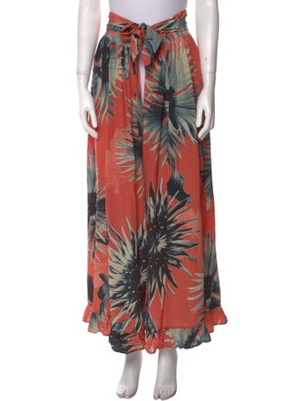 Adriana Degreas Silk Long Skirt