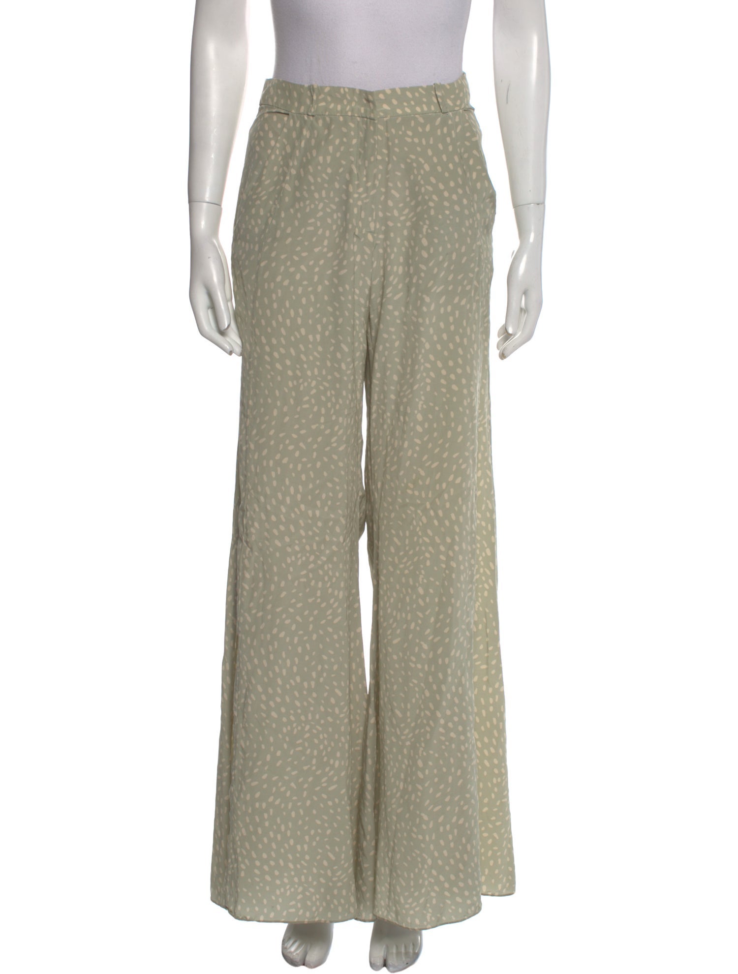 Adriana Degreas Silk Wide Leg Pants