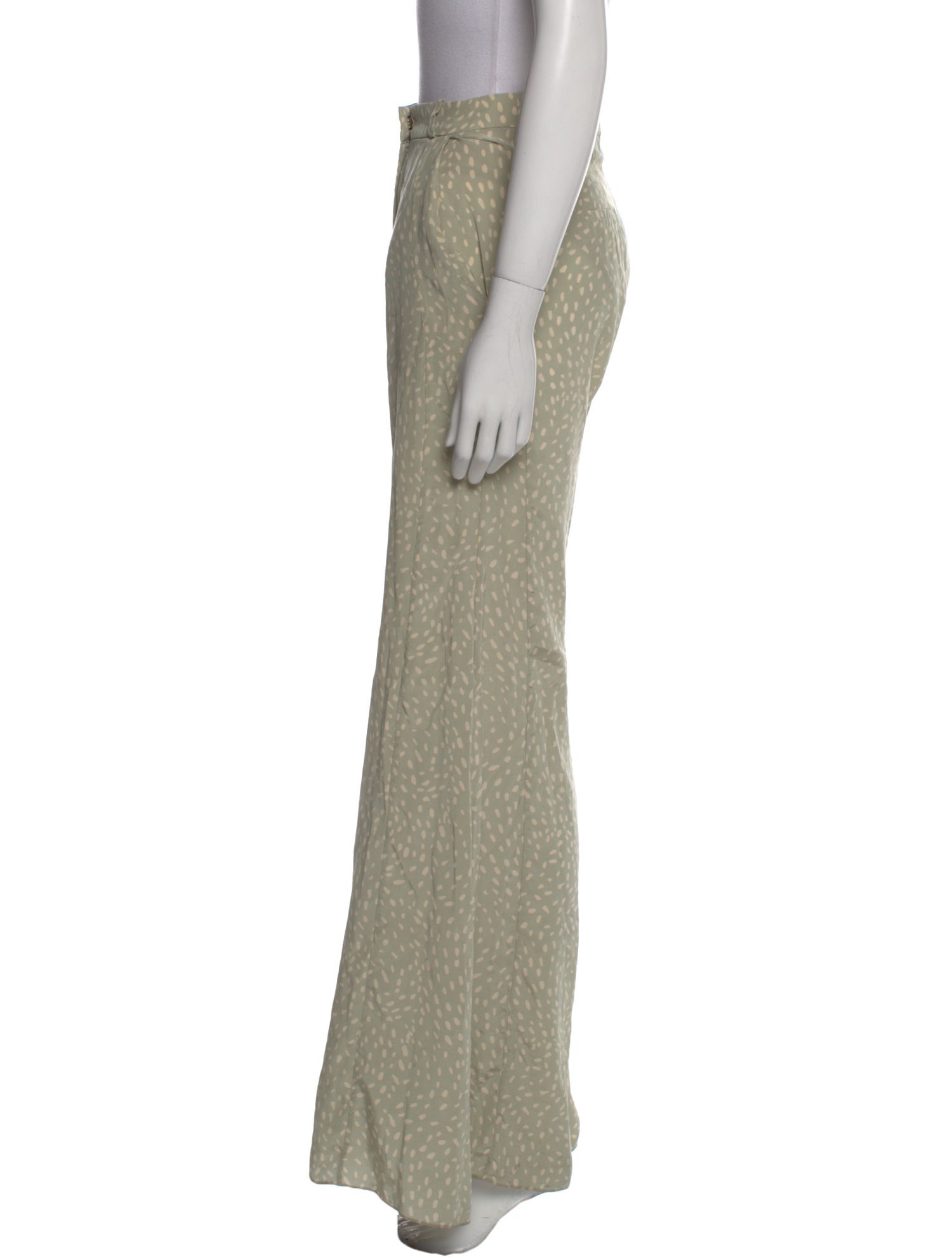 Adriana Degreas Silk Wide Leg Pants