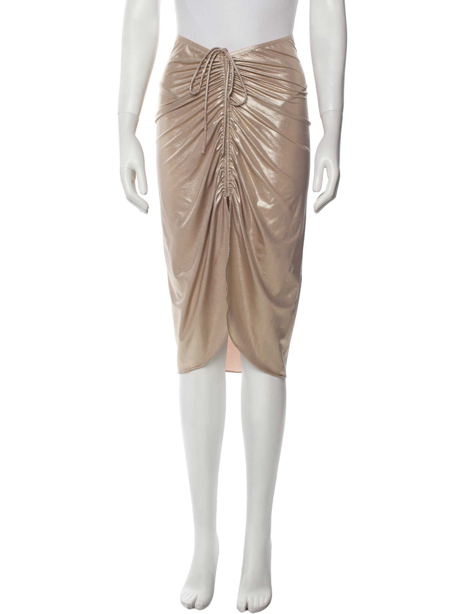 Adriana Degreas Wool Knee-Length Skirt