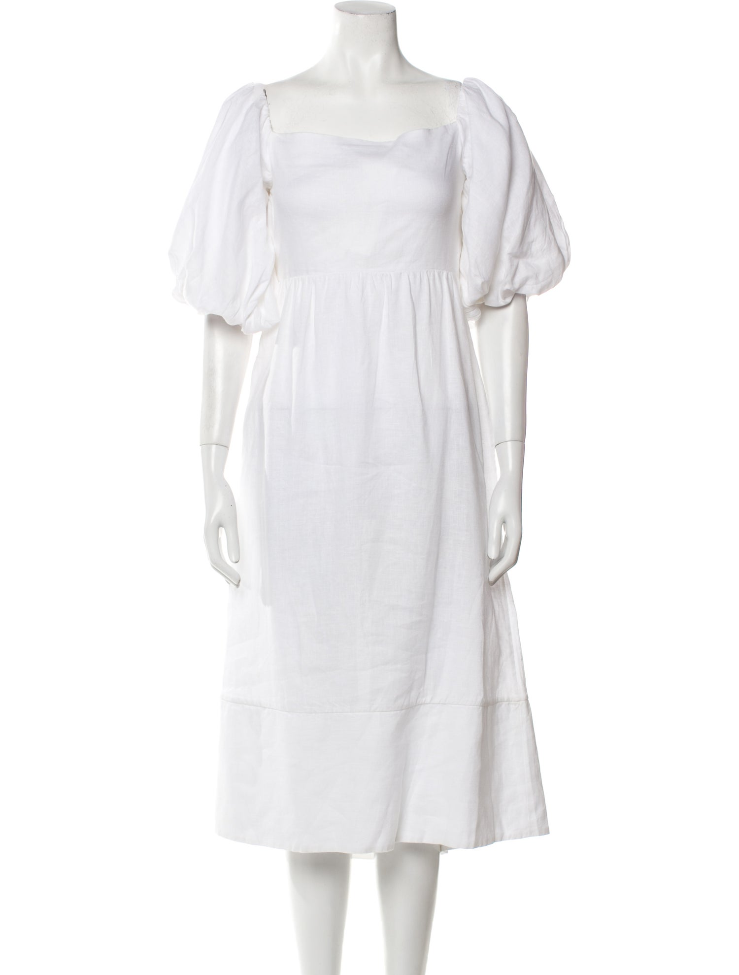 Adriana Degreas Square Neckline Midi Length Dress