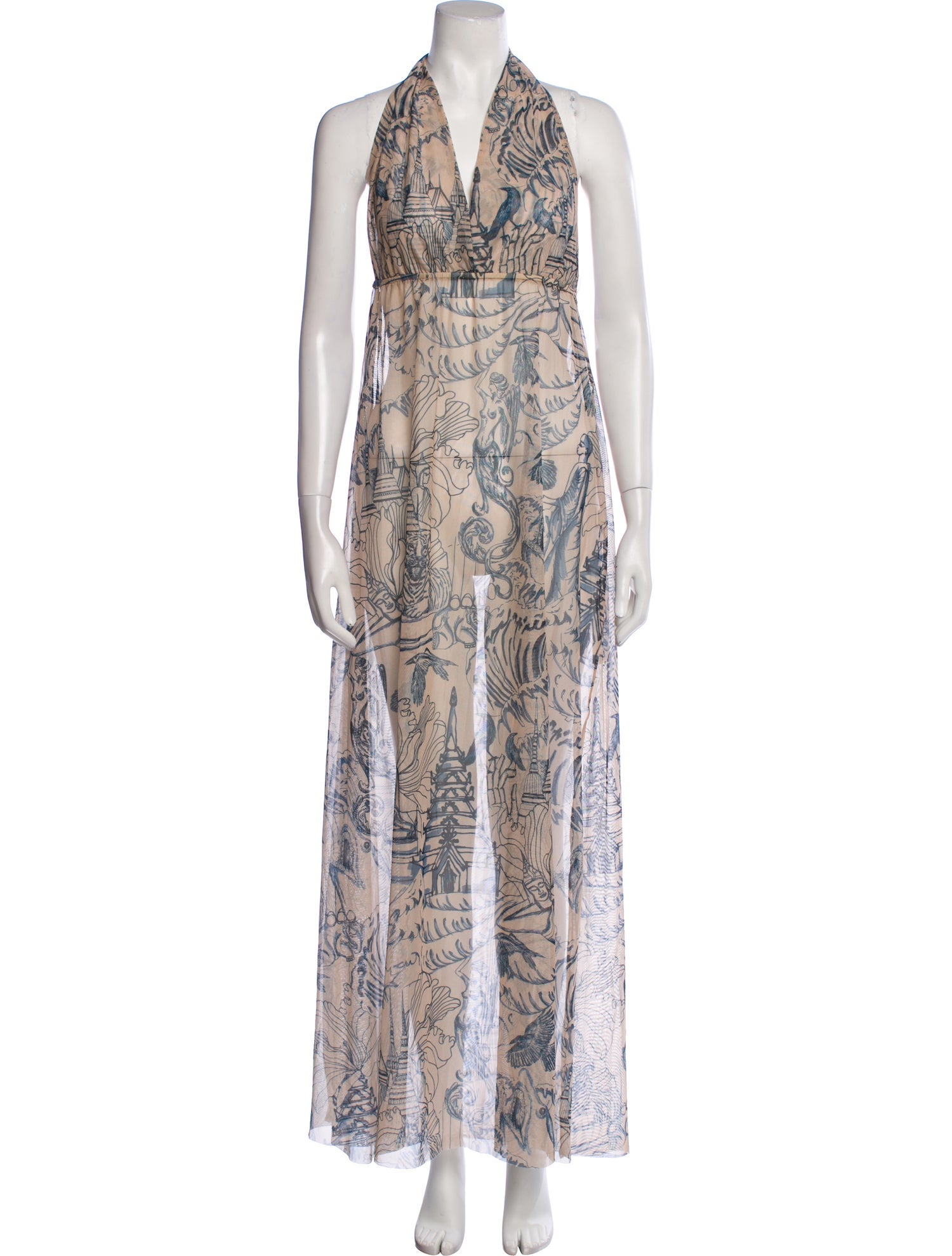 Adriana Degreas Printed Long Dress