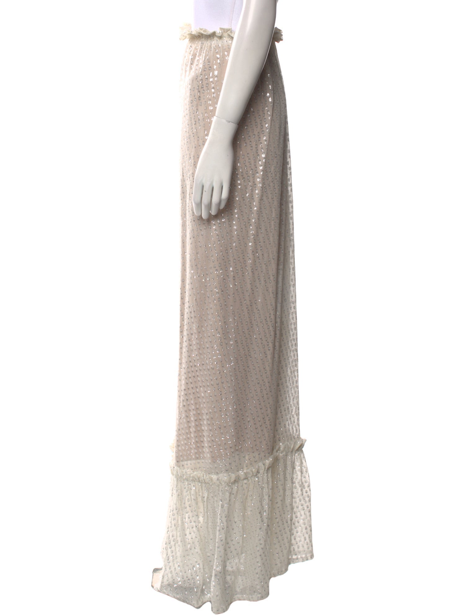 Adriana Degreas Silk Long Skirt