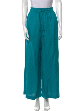Adriana Degreas Linen Wide Leg Pants