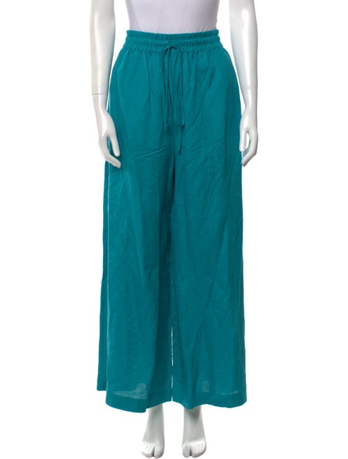 Adriana Degreas Linen Wide Leg Pants