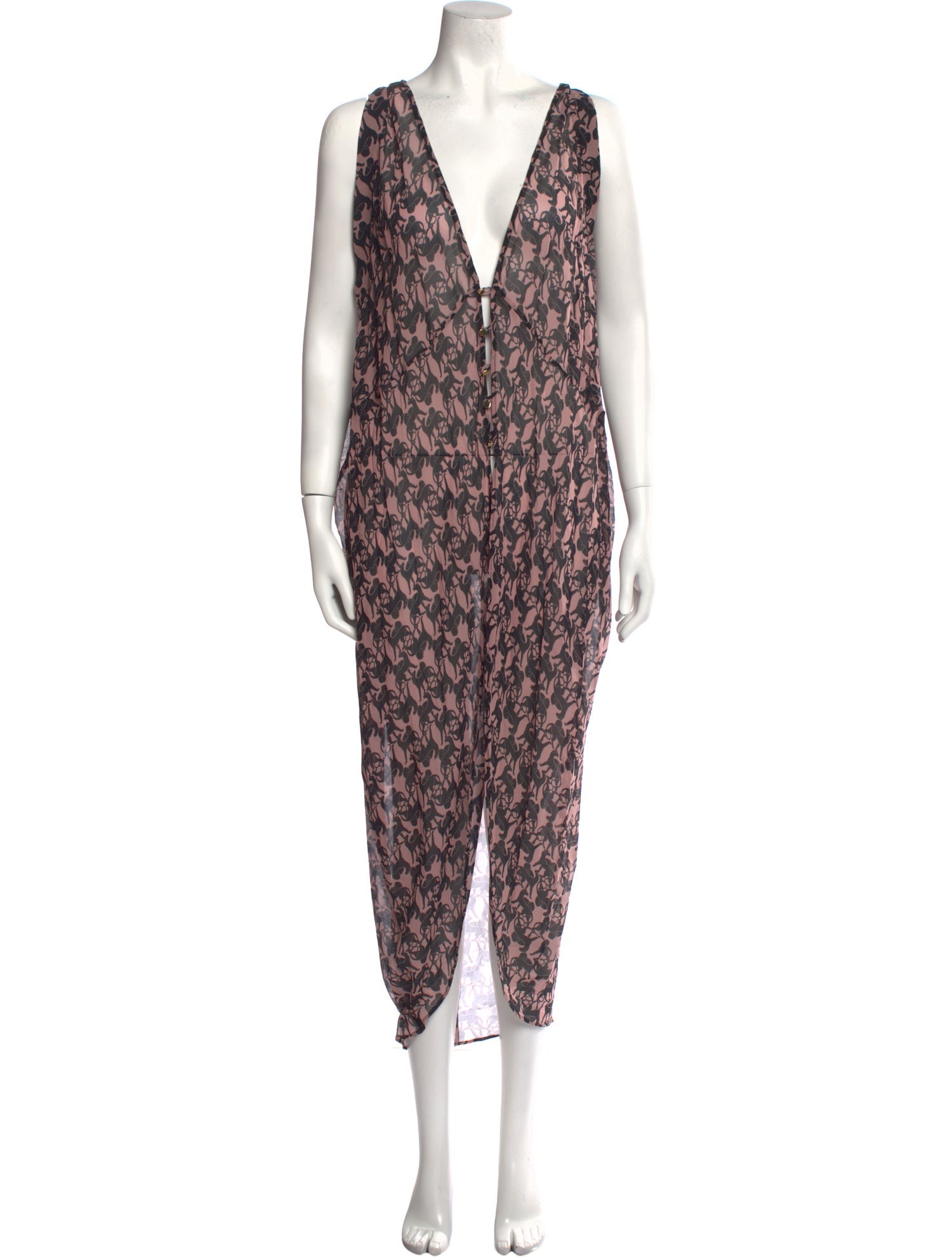 Adriana Degreas Silk Long Dress