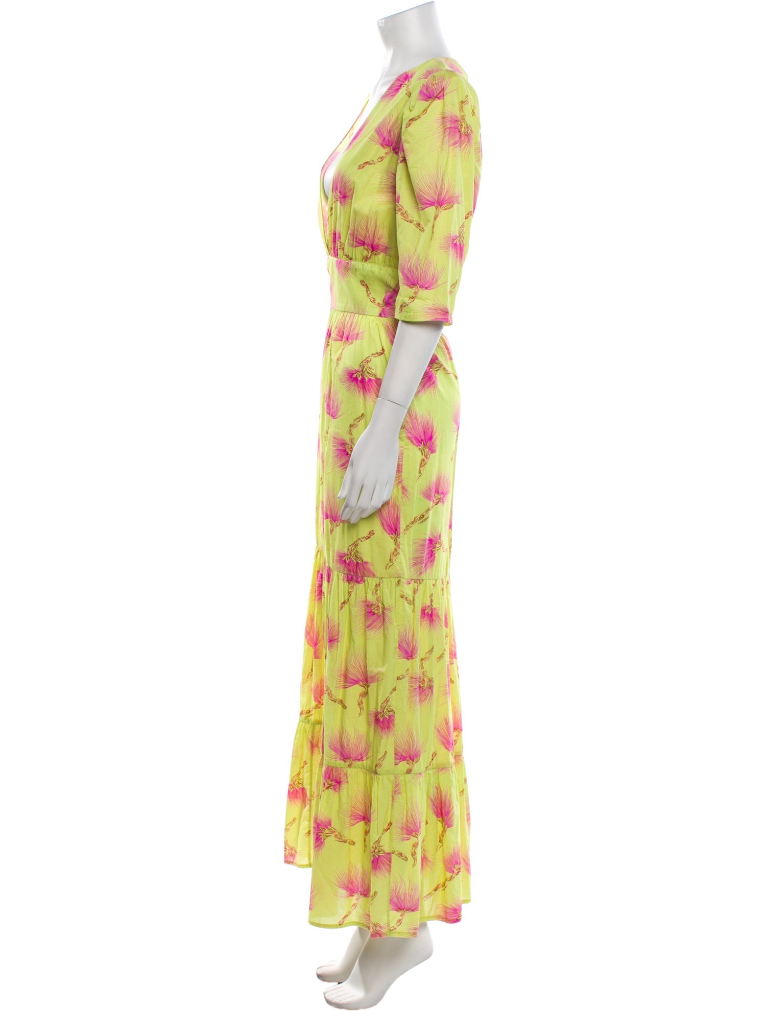 Adriana Degreas Floral Print Long Dress