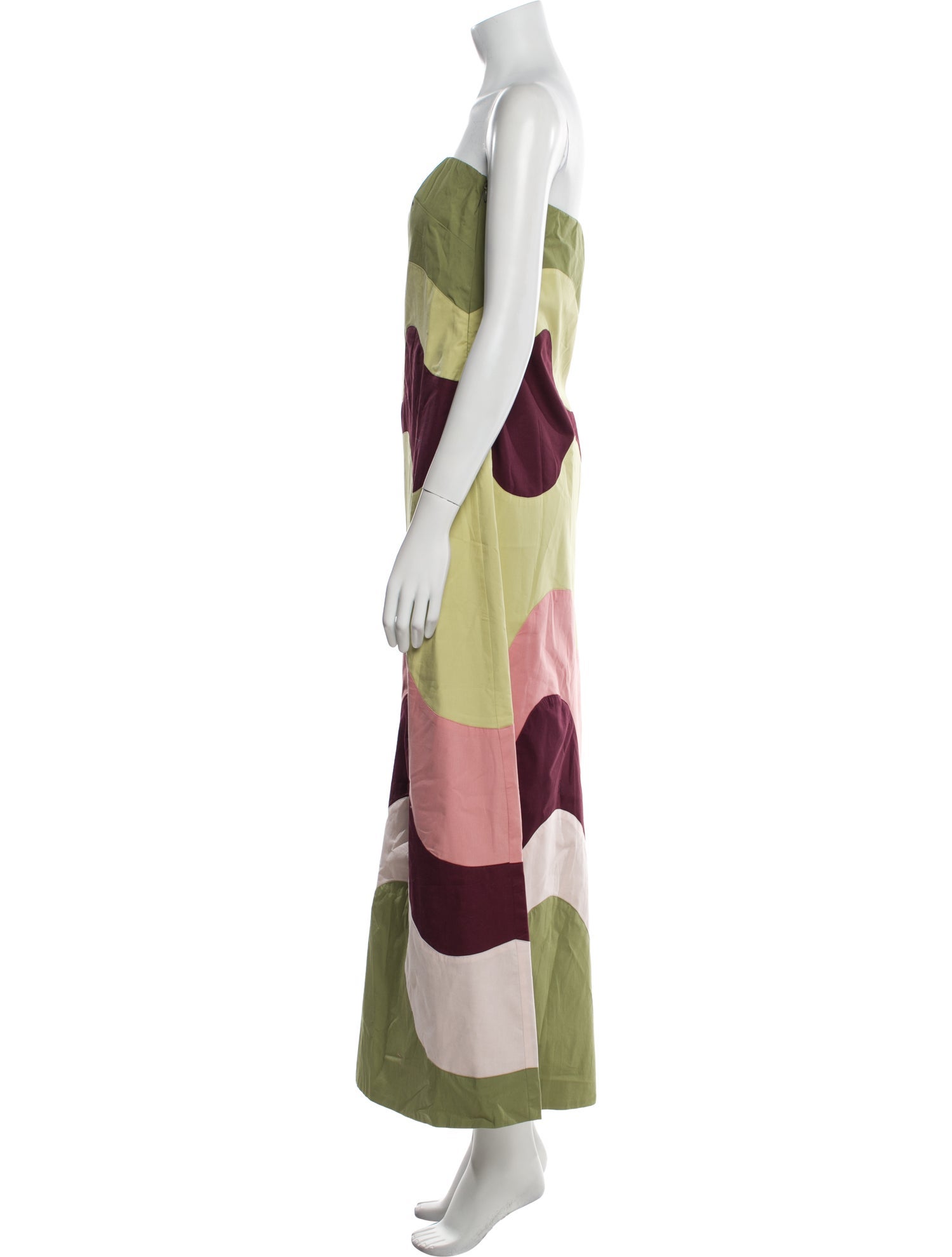 Adriana Degreas Colorblock Pattern Long Dress