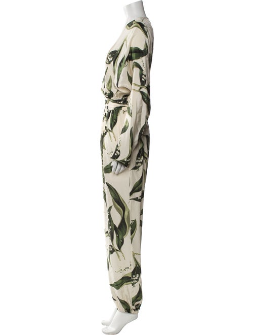 Adriana Degreas Silk Printed Jumpsuit
