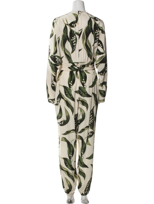 Adriana Degreas Silk Printed Jumpsuit