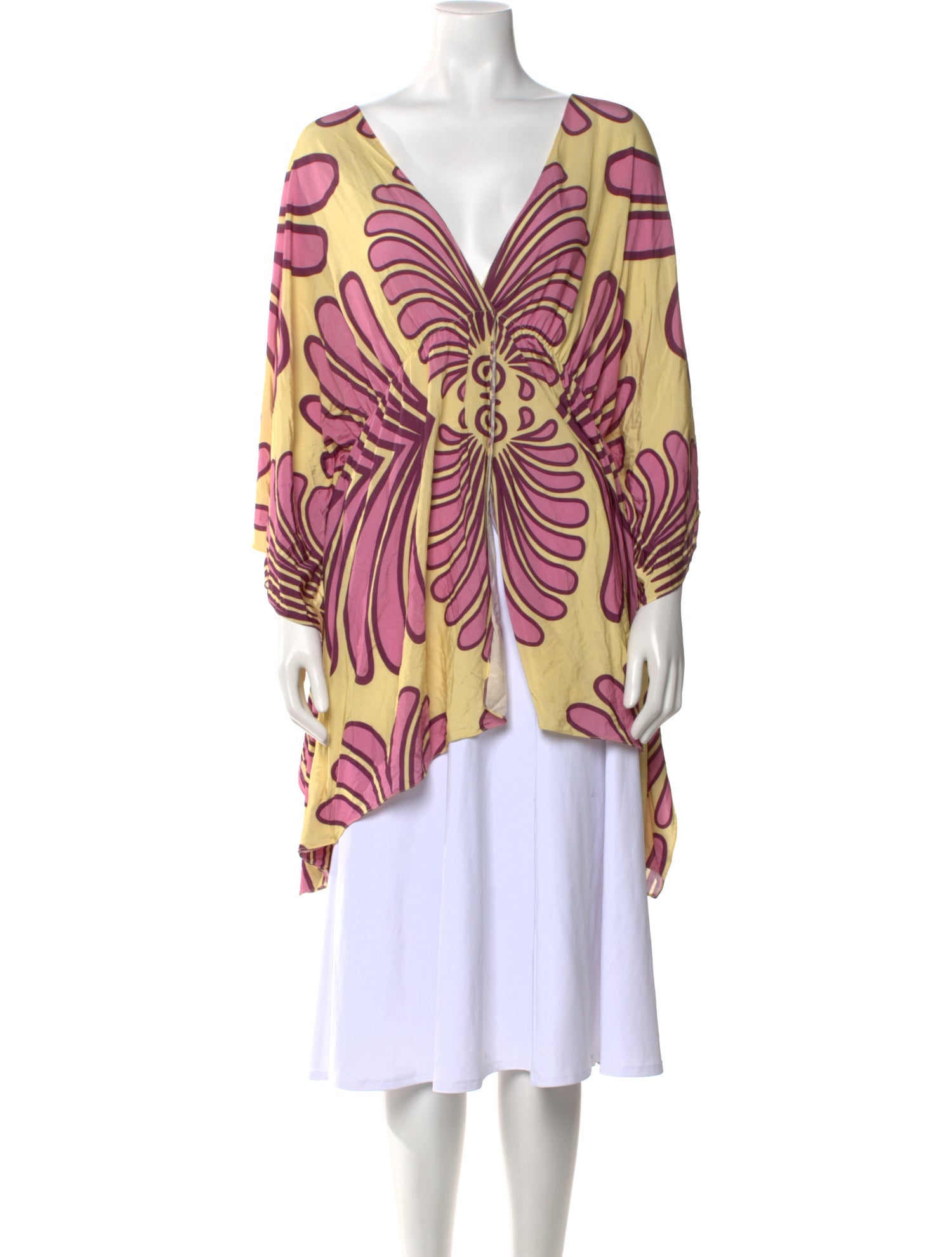 Adriana Degreas Printed V-Neck Tunic