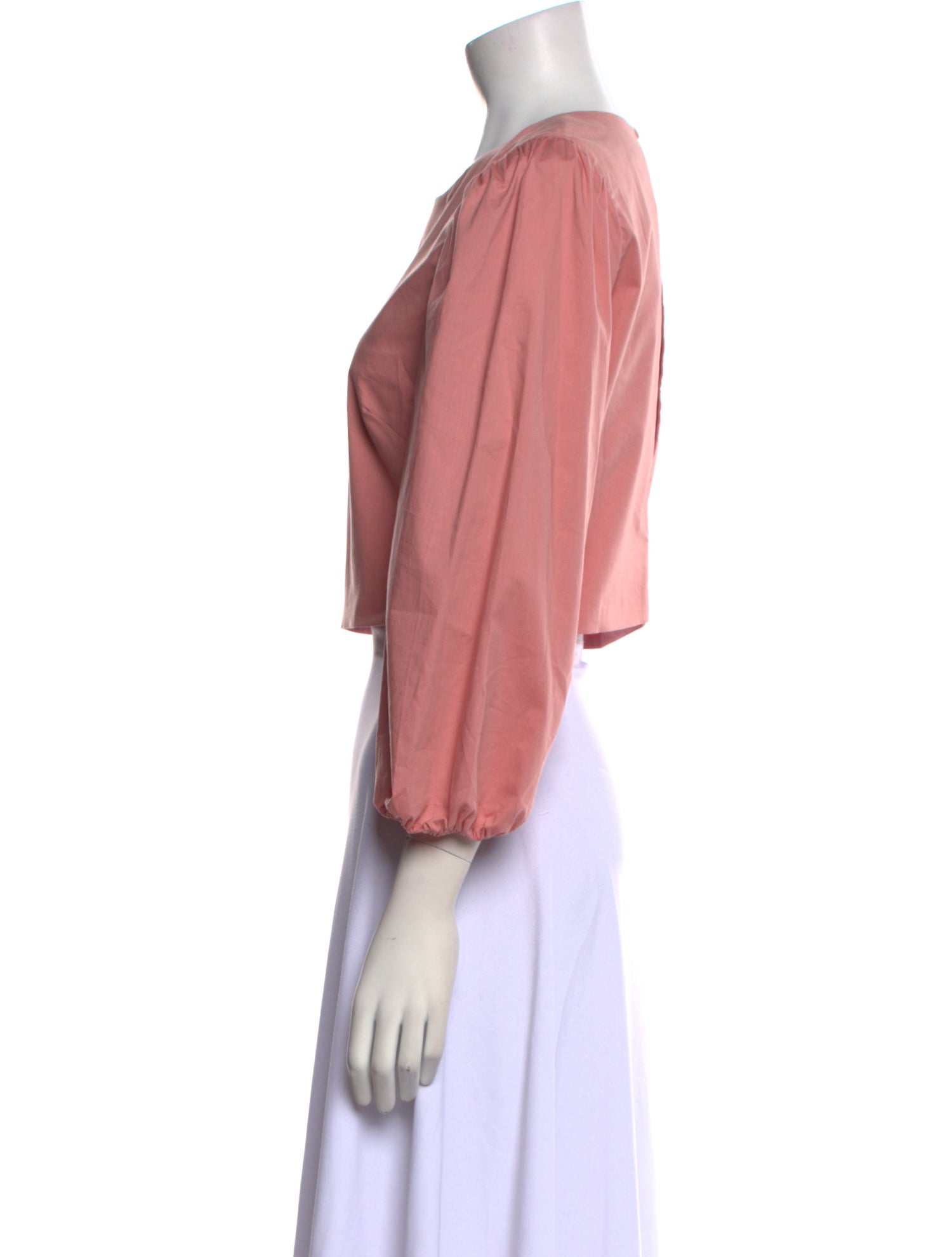 Adriana Degreas Crew Neck Three-Quarter Sleeve Crop Top w/ Tags