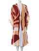 Adriana Degreas Silk Colorblock Pattern Robe