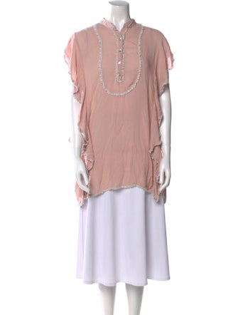 Adriana Degreas V-Neck Short Sleeve Tunic