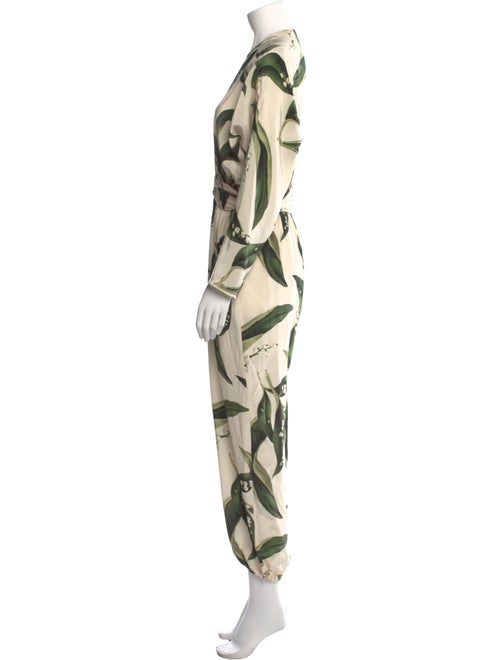 Adriana Degreas Silk Printed Jumpsuit