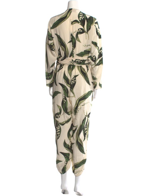 Adriana Degreas Silk Printed Jumpsuit
