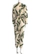 Adriana Degreas Silk Printed Jumpsuit