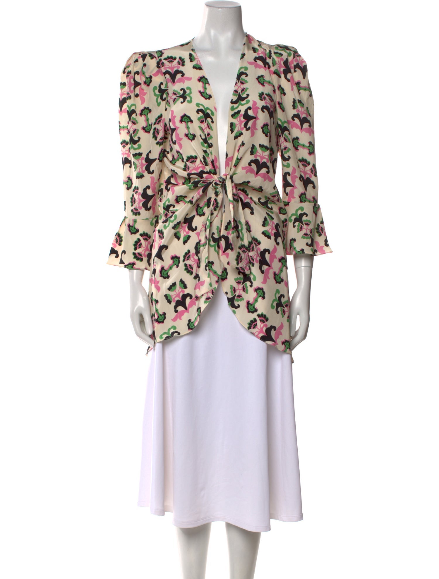 Adriana Degreas Silk Printed Tunic