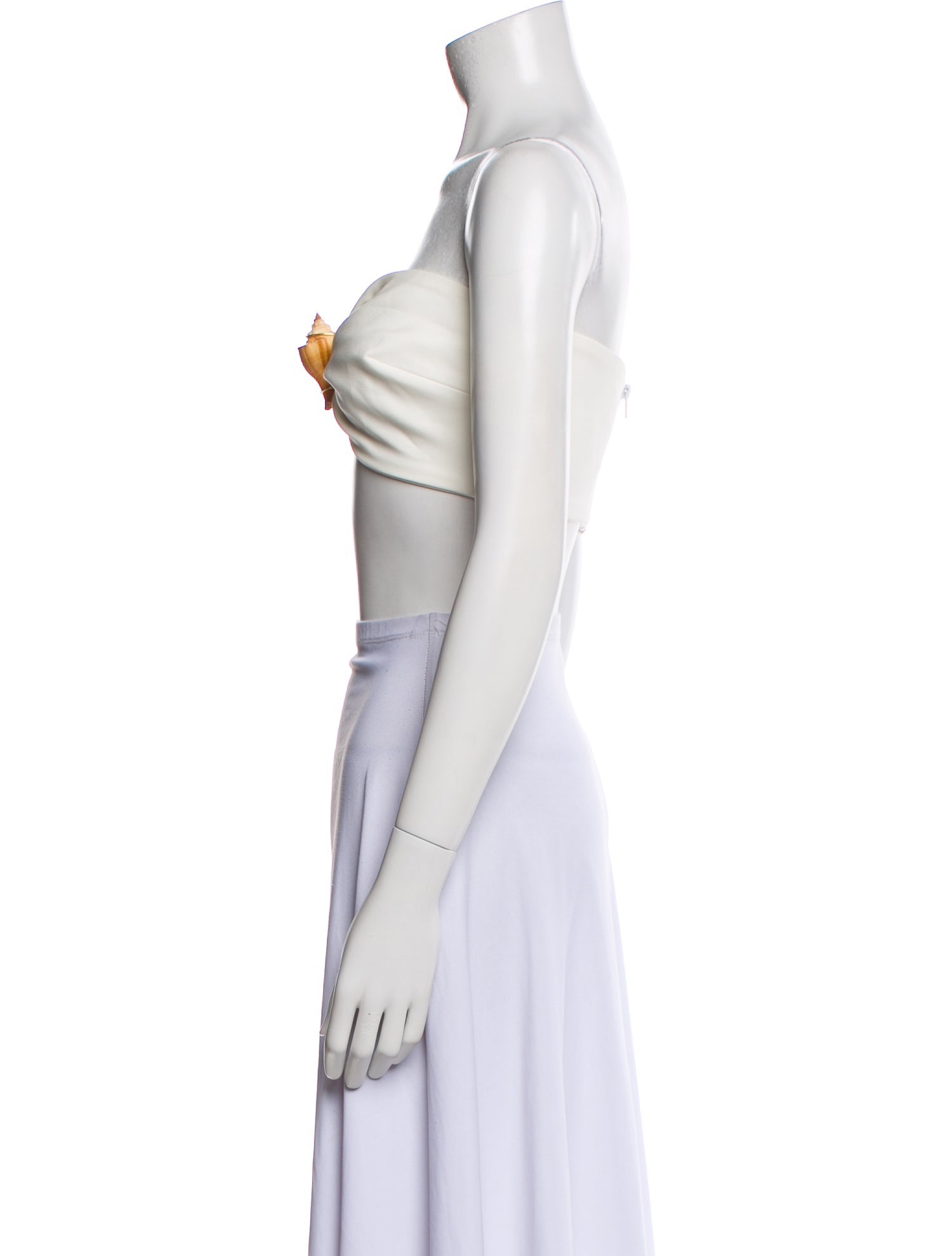 Adriana Degreas Strapless Crop Top