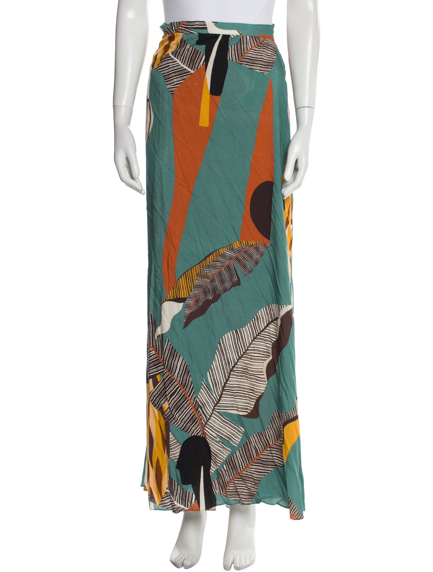 Adriana Degreas Printed Long Skirt