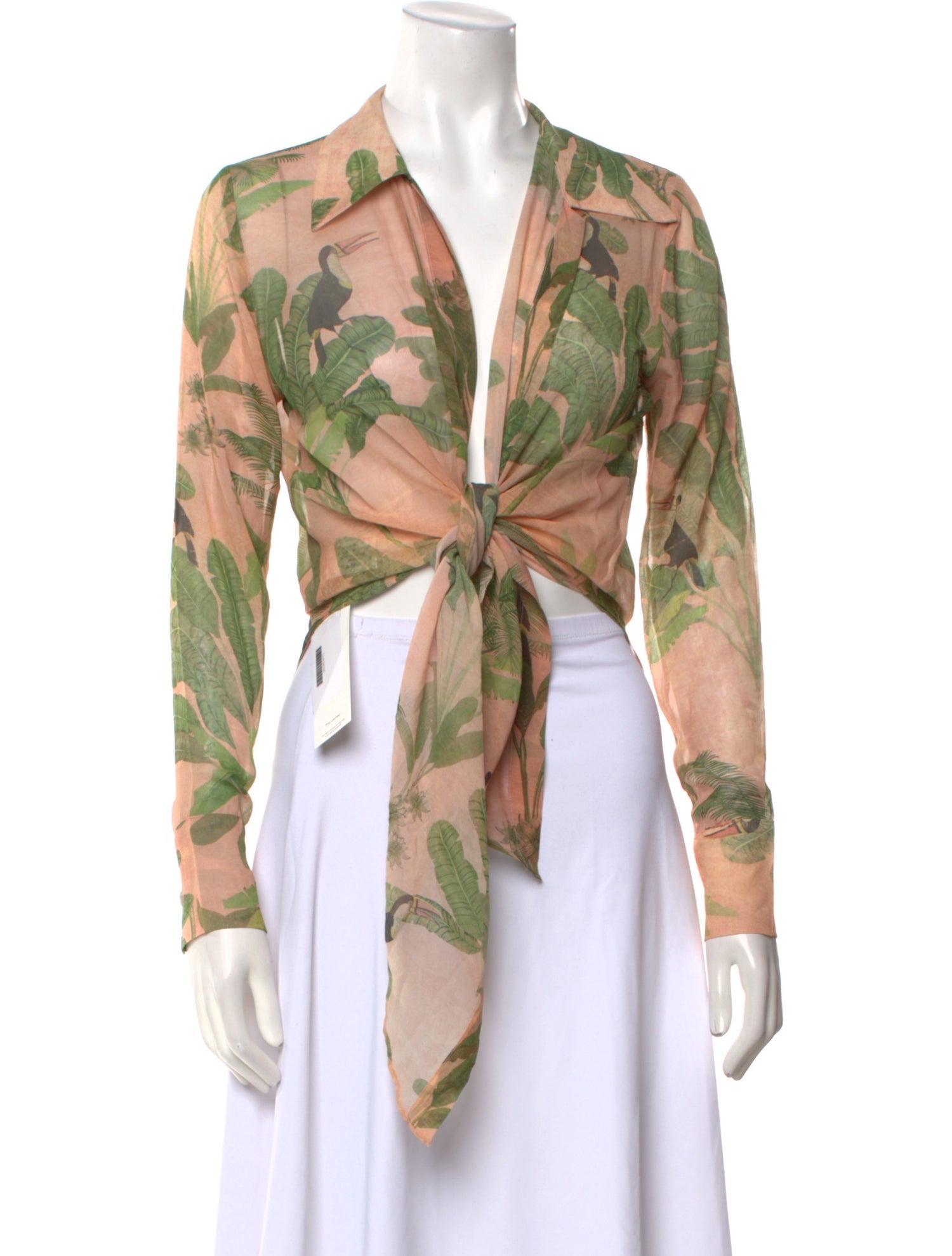 Adriana Degreas Silk Printed Blouse