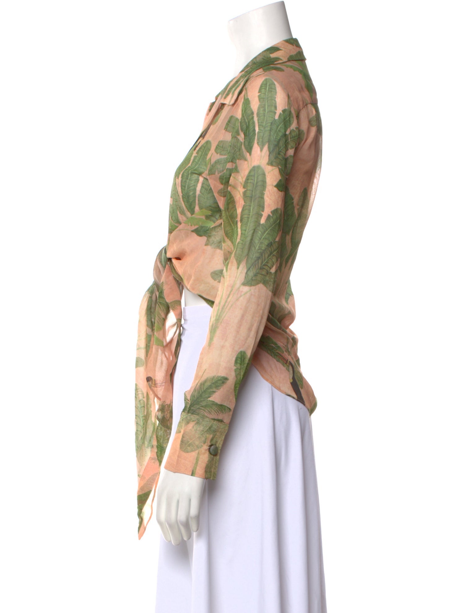 Adriana Degreas Silk Printed Blouse