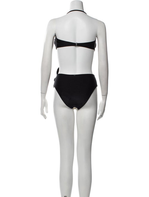 Adriana Degreas Colorblock Pattern Mesh Accents Bikini
