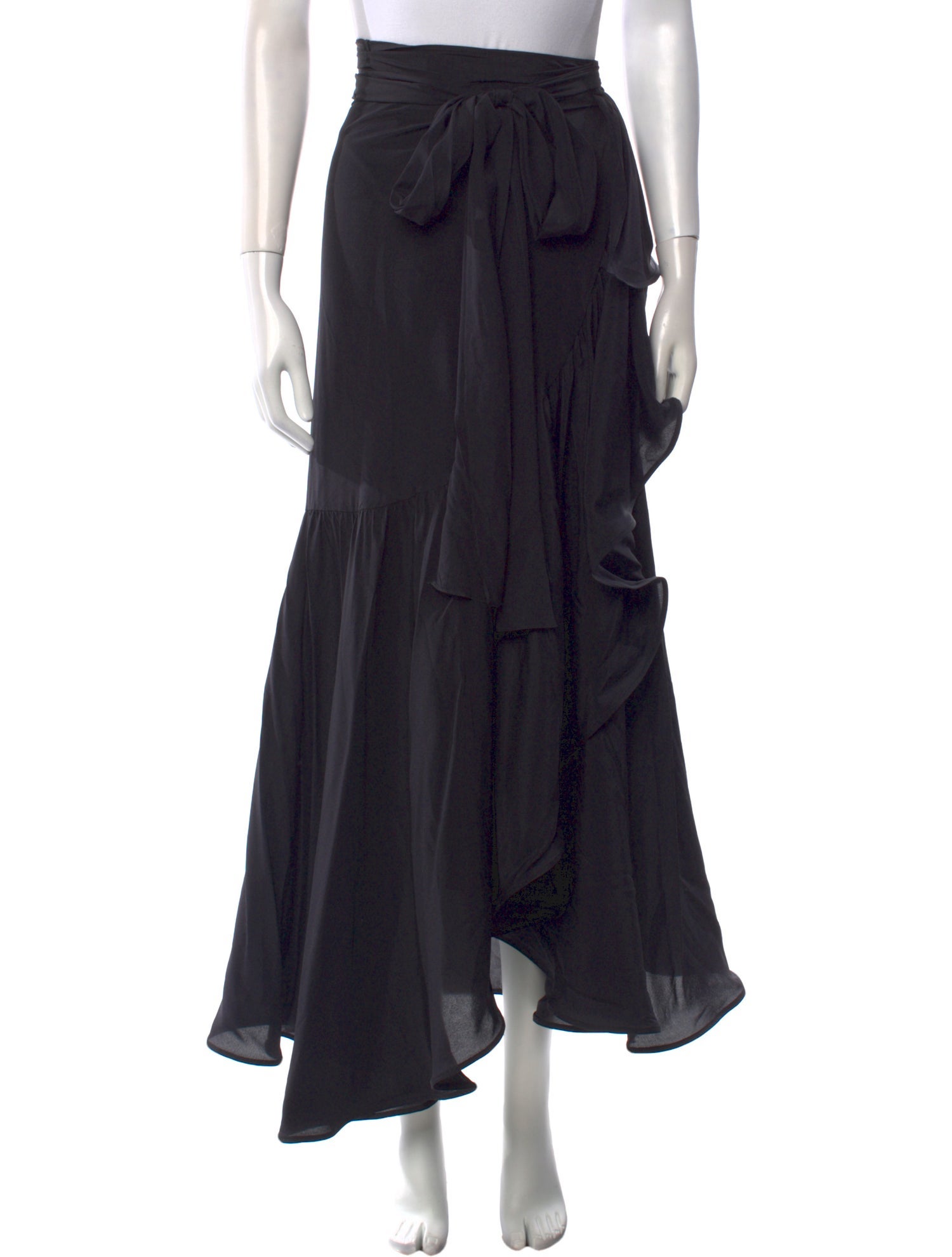 Adriana Degreas Silk Long Skirt