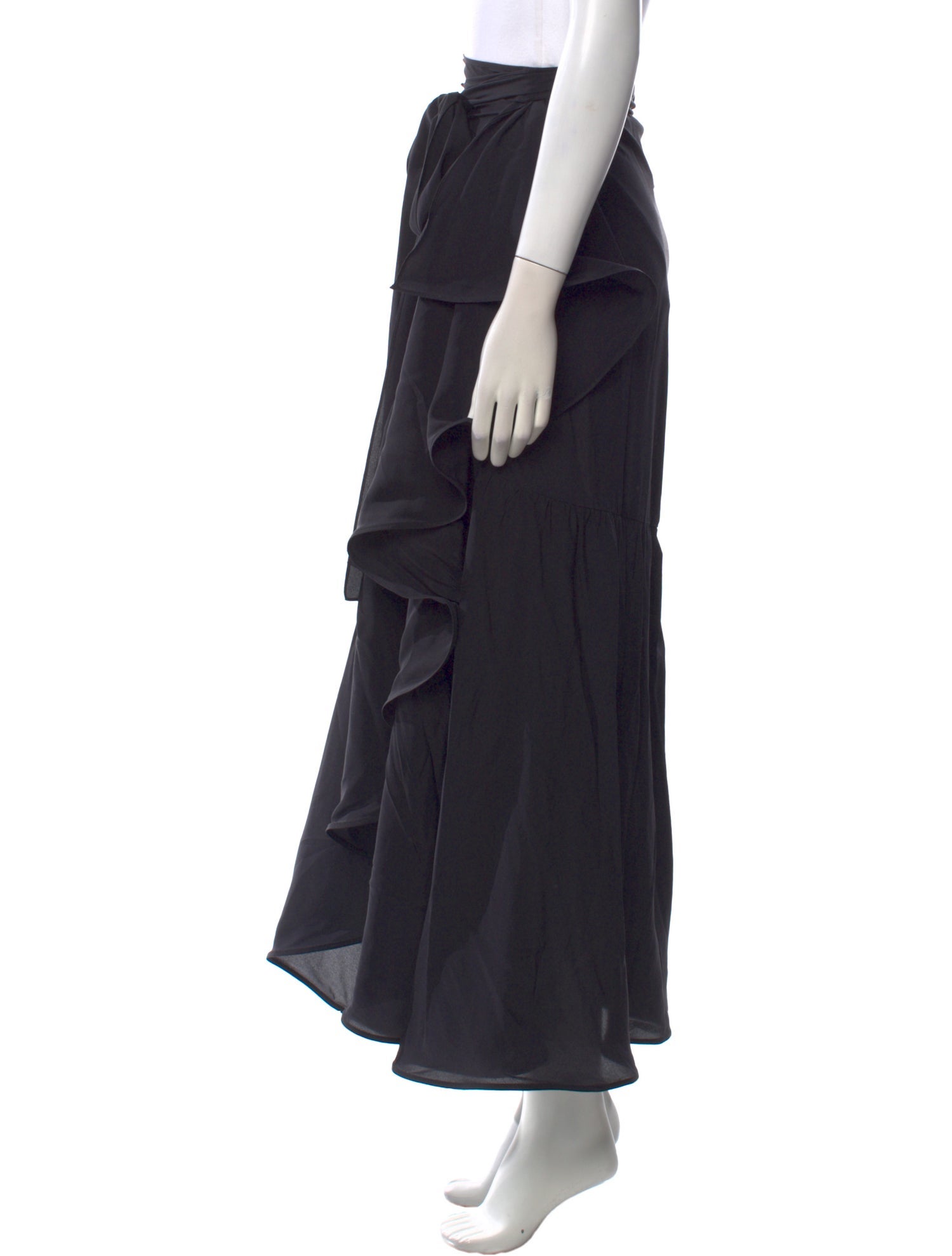 Adriana Degreas Silk Long Skirt