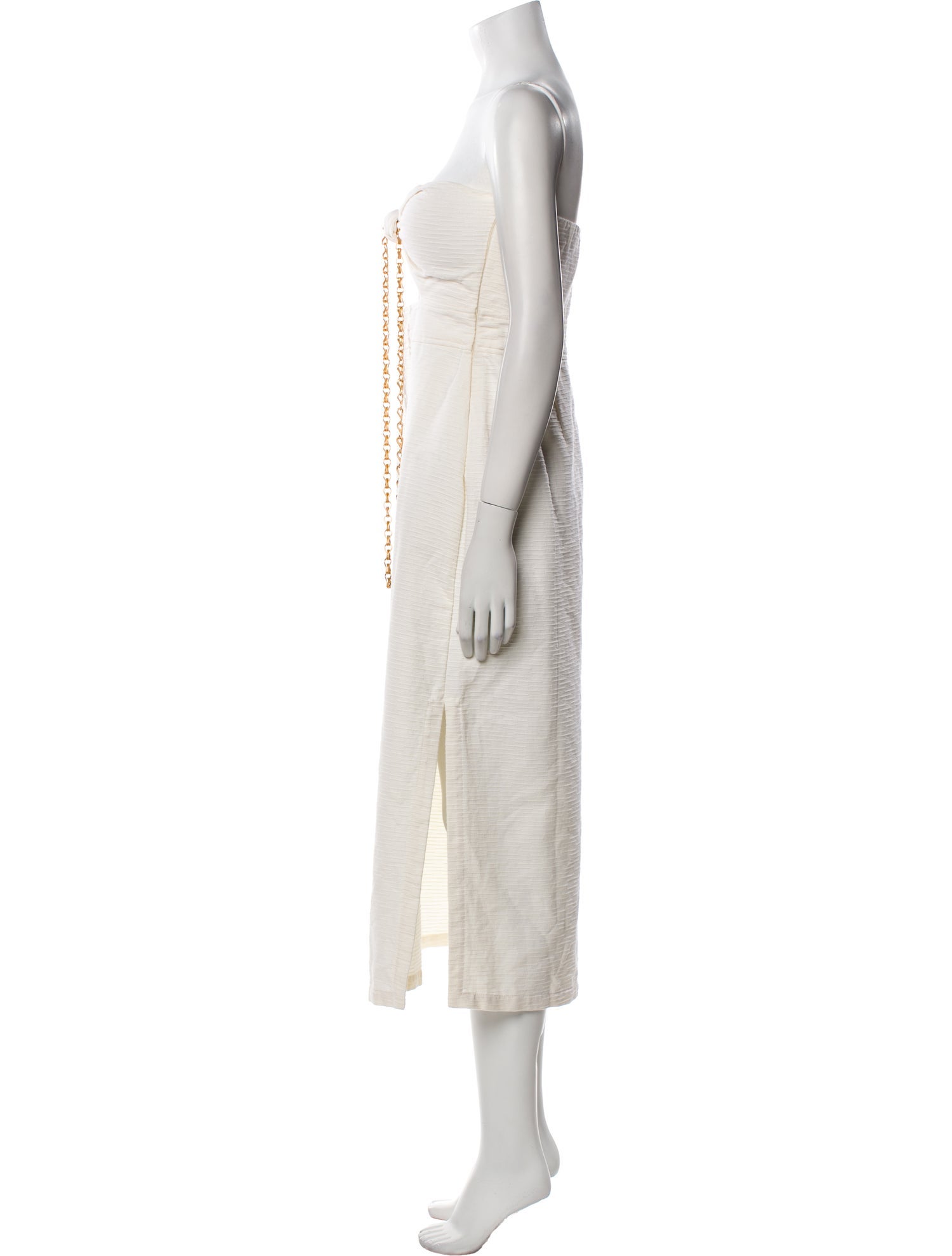 Adriana Degreas Strapless Midi Length Dress