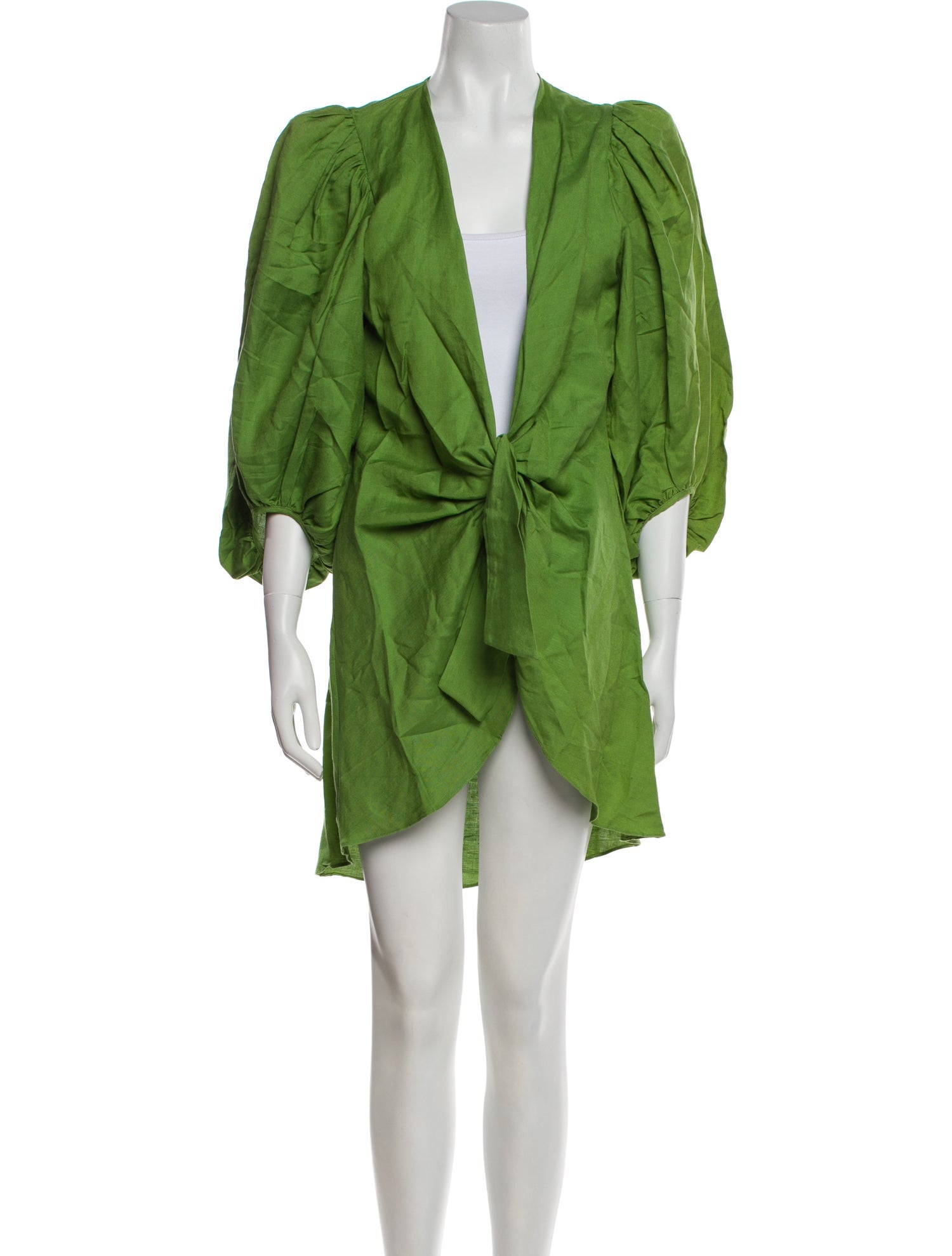 Adriana Degreas Linen Mini Dress