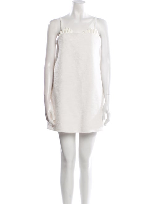 Adriana Degreas Square Neckline Mini Dress