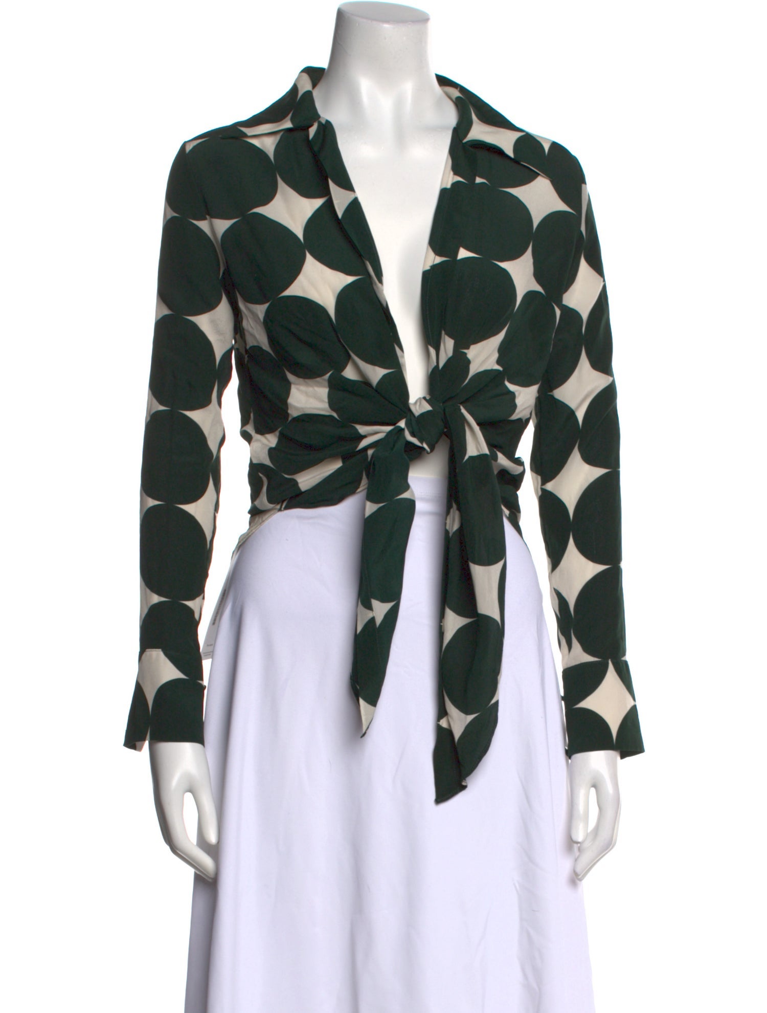 Adriana Degreas Silk Printed Crop Top w/ Tags