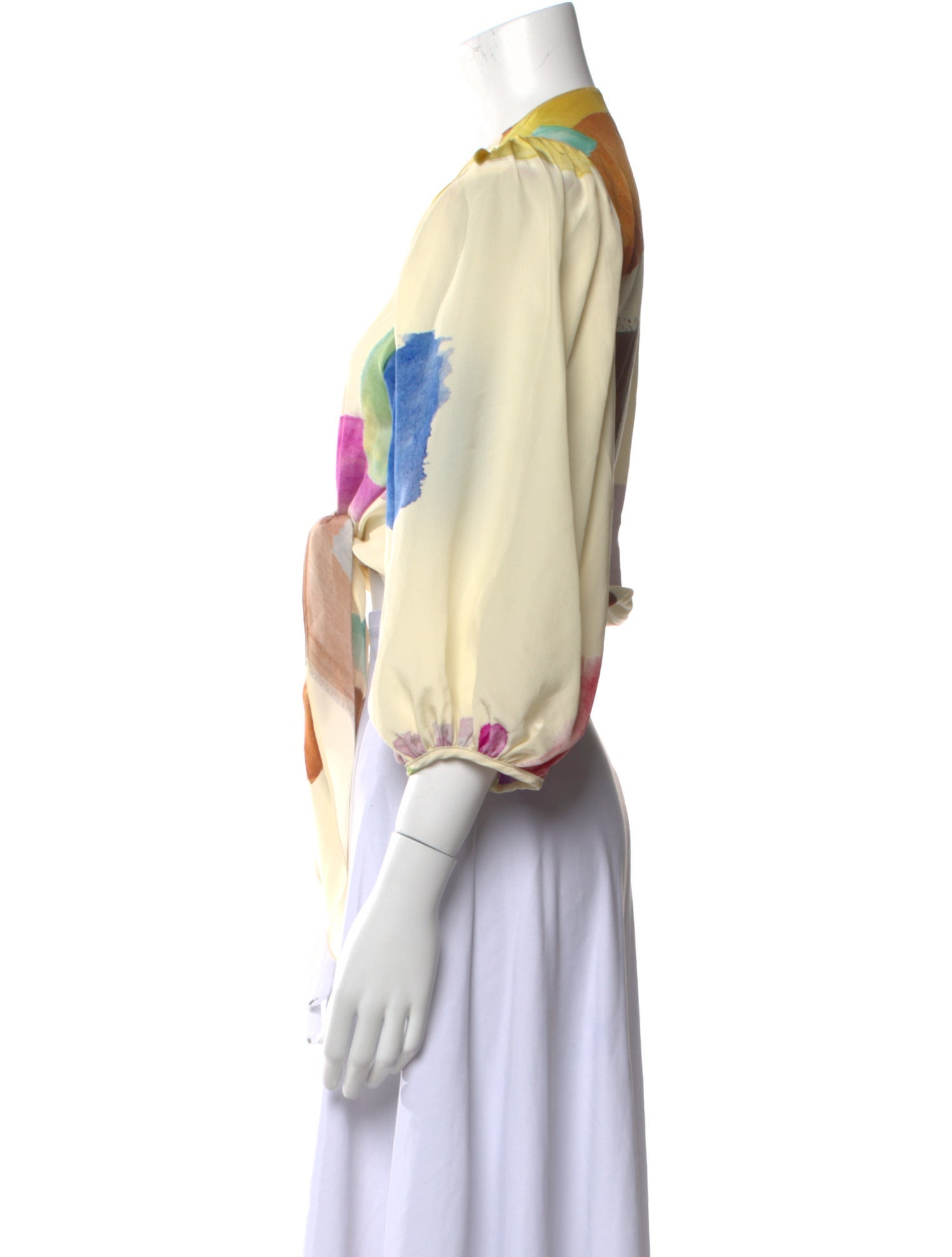 Adriana Degreas Silk Printed Blouse