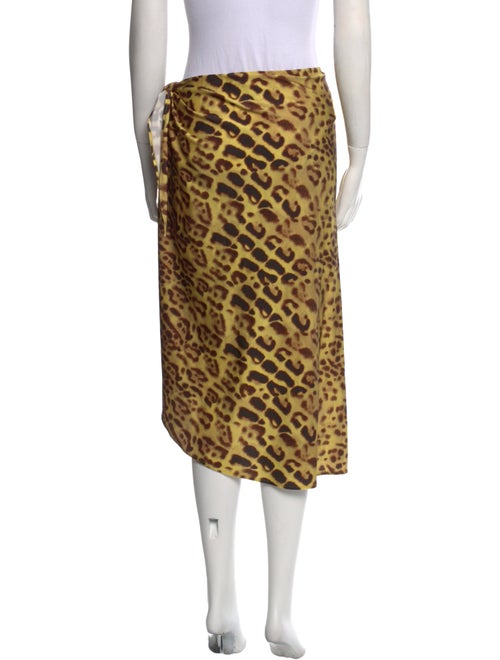 Adriana Degreas Animal Print Midi Length Skirt