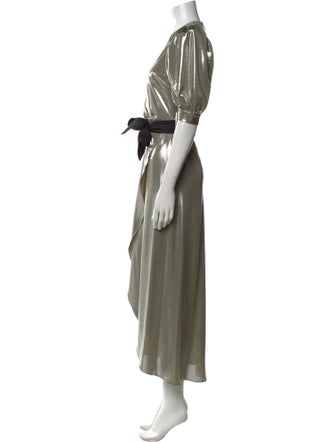 Adriana Degreas V-Neck Long Dress