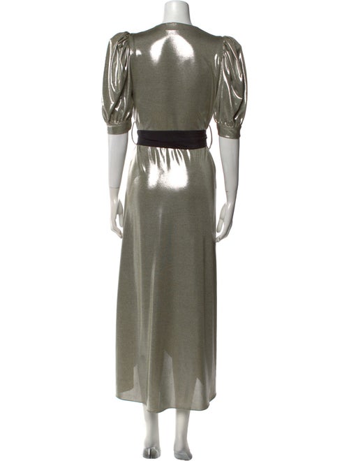 Adriana Degreas V-Neck Long Dress