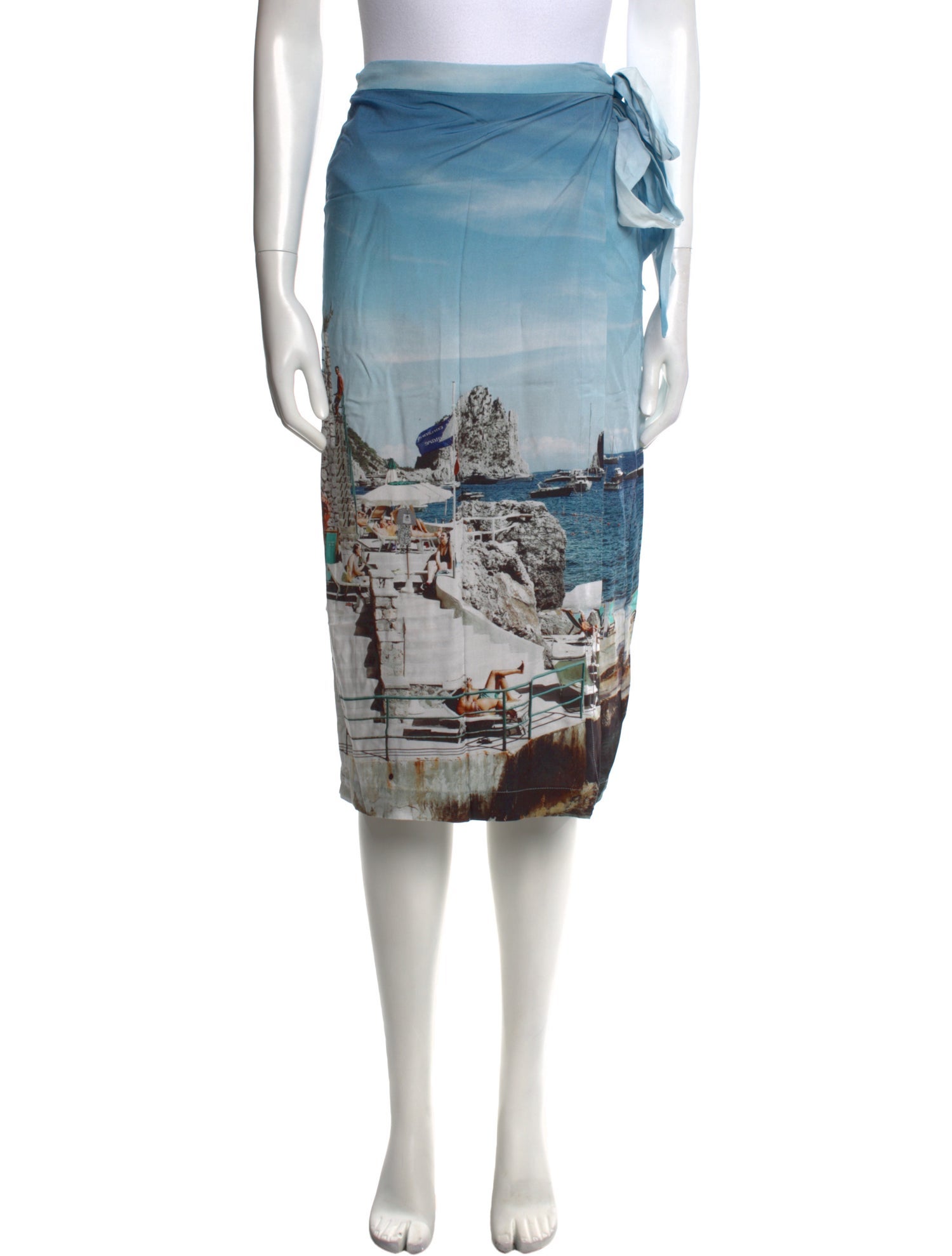 Adriana Degreas Printed Midi Length Skirt w/ Tags