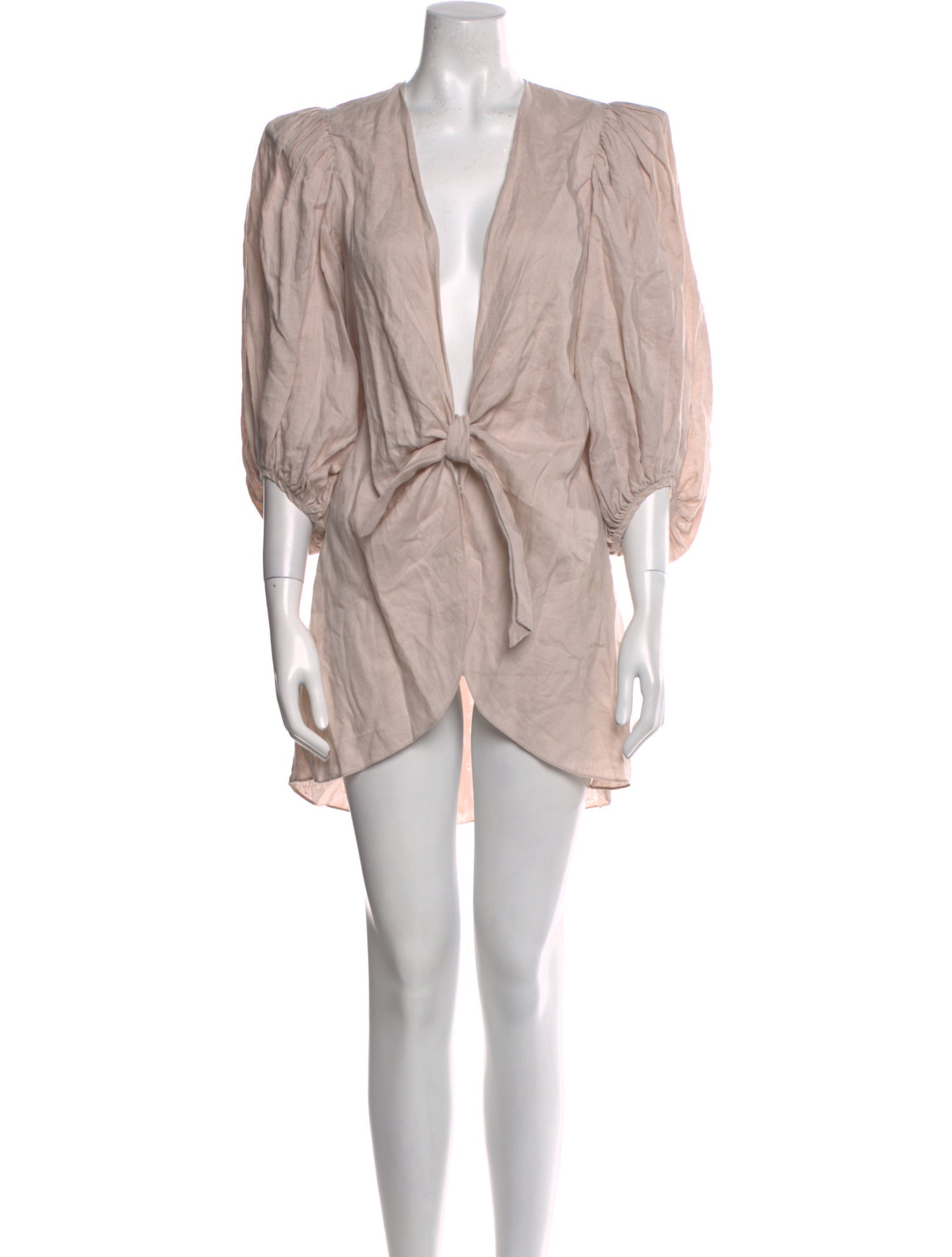 Adriana Degreas Linen Mini Dress