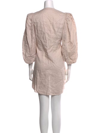 Adriana Degreas Linen Mini Dress