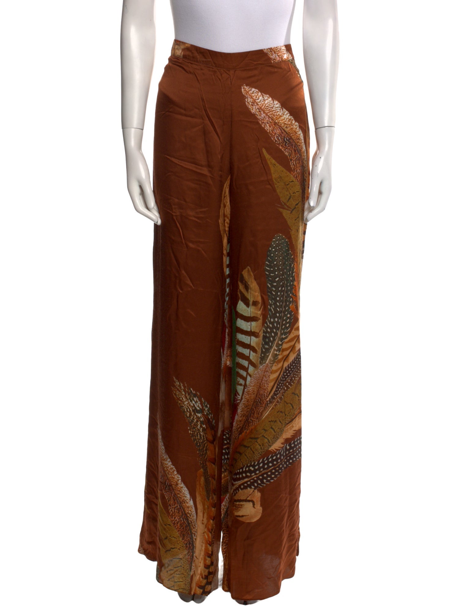 Adriana Degreas Printed Wide Leg Pants