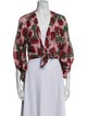 Adriana Degreas Floral Print Evening Jacket