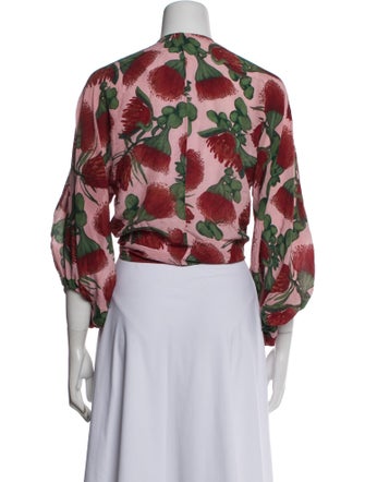 Adriana Degreas Floral Print Evening Jacket