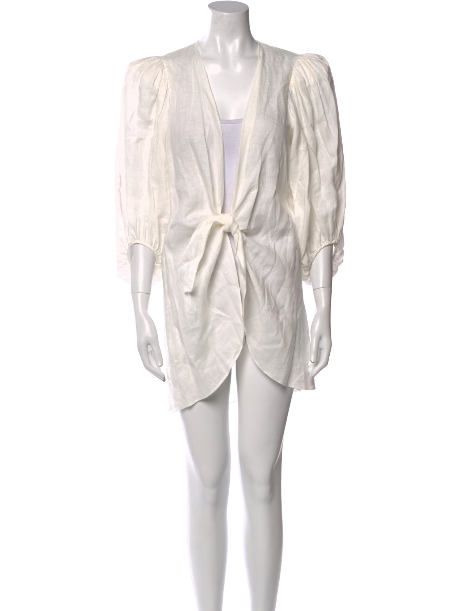 Adriana Degreas Linen Mini Dress