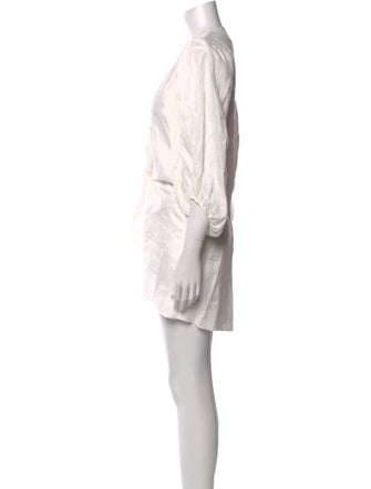 Adriana Degreas Linen Mini Dress